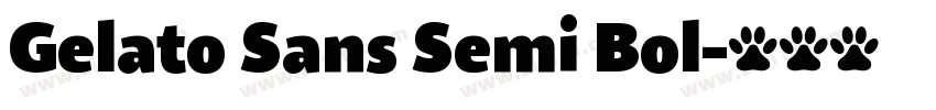 Gelato Sans Semi Bol字体转换